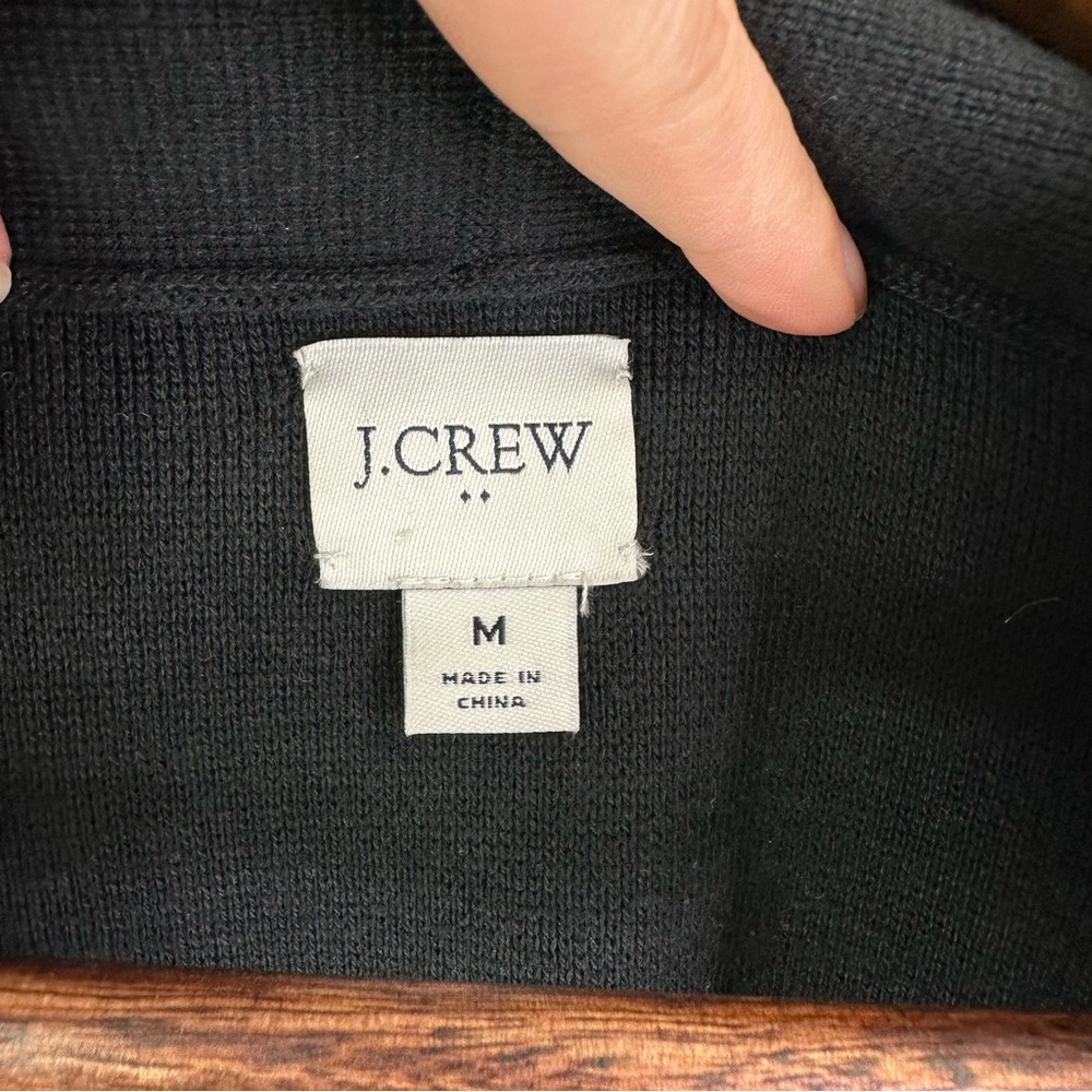 J. Crew Chelsea Open Front Sweater Blazer‎ Black Size M - Picture 6 of 7